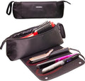 ANGENIL Hair Iron Tools Travel Bag with Heat Resistant Mat, for Curling Iron Wand, Flat Irons, Thermal Brush, Hair Dryer, 2 in 1 Portable Hot Tool Mat Hair Accessories Organizer for Women by ANGENIL