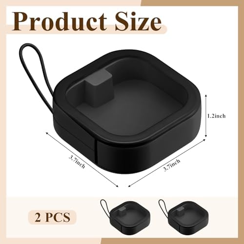 Kathfly 2 Pack Hair Tie Organizer Portable Hairband Holder Portable Hair Accessories Organizer Hanging Storage Container for Cotton Swab Bobby Pin Small Items on Desktop(Black) - Image 2