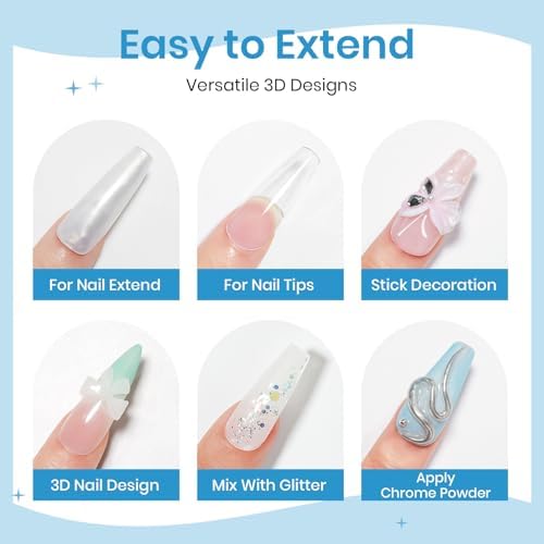 3D Nail Gel Sculpting Gel Non Stick Hand Solid Builder Gel for Nails - Image 3