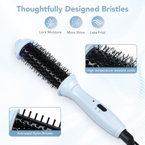 Mini Travel Thermal Brush, 1 Inch Heated Round Brush for Short Hair - Image 4