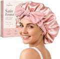 Silk Satin Hair Bonnet for Sleeping Women with Adjustable Tie by Originbuty