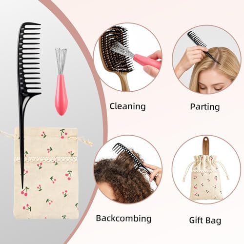 Boar Bristle Hair Brush for Fine Hair - Image 7