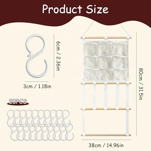 Headband Holder Bows Organizer for Girls | High Capacity Wall Mounted Hair Accessories Organizer Holder for Hair Bows & Clips | Girls Room Wall Decor - Image 2