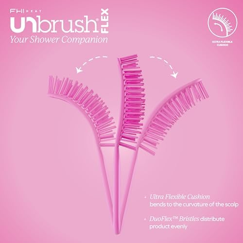 FHI Heat UNbrush Flex Detangling Brush - Ultra Flexible Hairbrush - Image 3