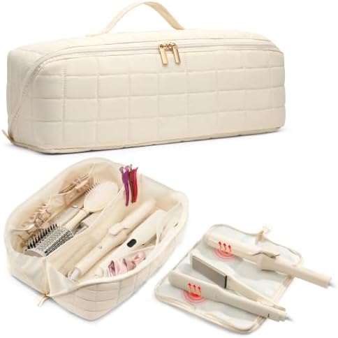 Hair Tool Organizer for Dyson Airwrap and Shark, Beige by ElvirosTravel