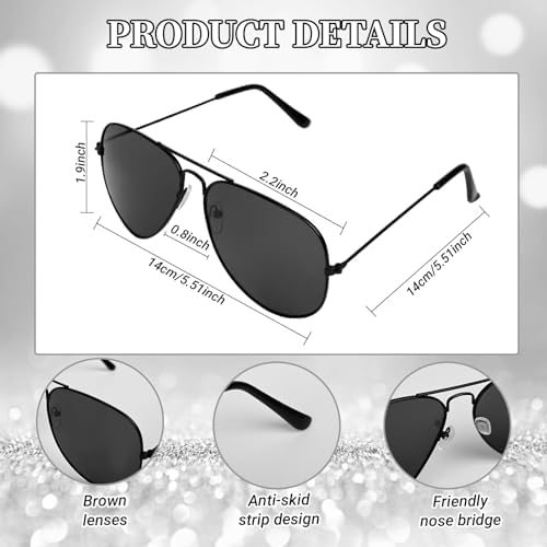 80s Pop Rockstar Dance Costume Accessories,Balck Curly Wig Sequins Gloves Sunglasses Performance Costume Kit - Image 3
