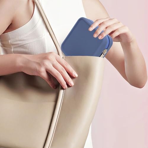 Silicone Mini Makeup Bag Pouch for Purse, Small Cosmetic Travel Bag Zipper Pouch Waterproof Cute Coin Purse Portable Makeup Storage Bag Travel Toiletry Organizers Bag for Women Girls - Image 5
