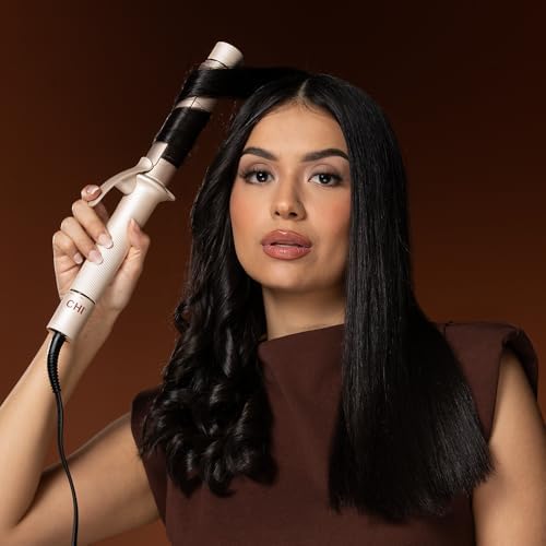 CHI Ceramic Curling Iron & 44 Iron Guard (2 Oz), 1.25", Vanilla - Image 6