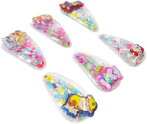 LUV HER 6pc Cute Hair Clips For Girls with Favorite Character Charms, Magical Confetti Hair Clips for Kids, Toddler Hair Accessories, Ages 3+ - Image 5