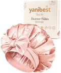 YANIBEST Adjustable Satin Bonnet for Sleeping, Double Layer by yanibest
