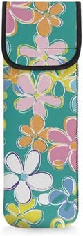 Curling Iron Travel Case 3D Flower Heat Resistant Neoprene Pouch for Curling Iron Flat Iron Hair Straightener Storage Bag Portable Hot Tools Bag Long-Term Use by Unknown