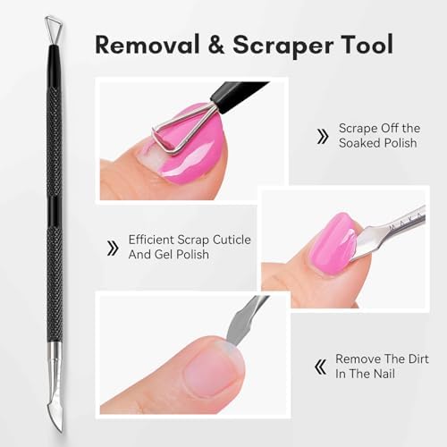 Makartt 3-Pack Black Cuticle Nipper Set, Pusher & Nail Trimmer - Image 5