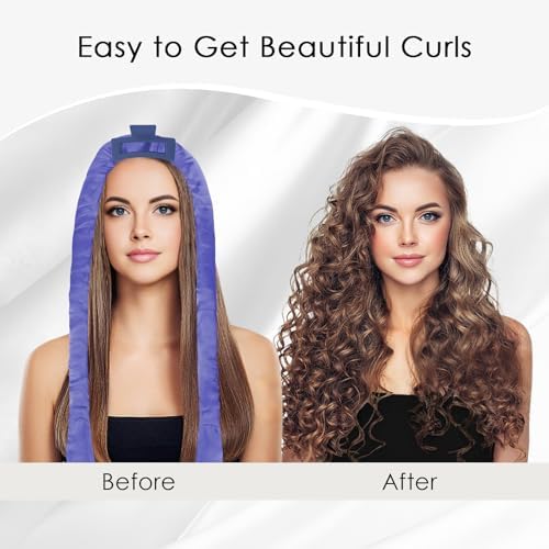 weiwei Satin Heatless Curlers Hair Curler, No Heat Curls Overnight Hair Curlers to Sleep In Overnight Curls Headband, 70" Hair Curlers No Heat, 9 Pcs Satin Heatless Curling Set for Women Long Hair - Image 3