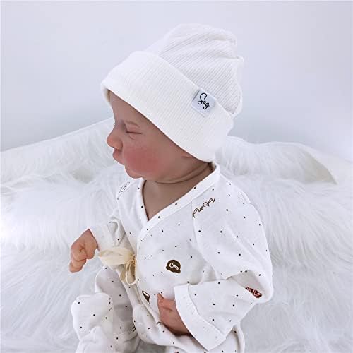 Jersey Beanie Hat for Newborn Baby Boys Girls Silky Satin Lined Hats Bonnet Toddler Infant Little Kids Beanies Caps - Image 4
