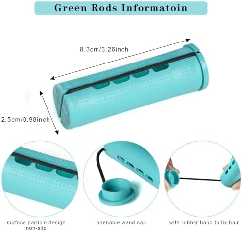 36 Pcs Perm Rods,Green Perm Rods,1 Inch Large Perm Rod For Short Long Hair - Image 2