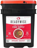 READYWISE Emergency Food Survival Supply 90 Servings, Organic Bucket by ReadyWise