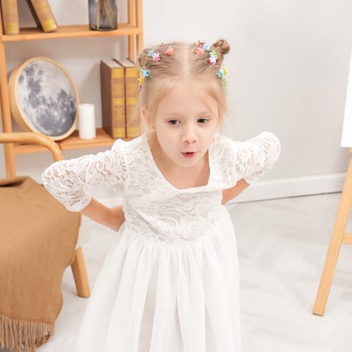choicbaby 80PCS Baby Hair Clips for Girls 16 Different Variety of Colors Cute Baby Hair Accessories Mini Flower Hair Clip for Infant Fine Hair - Image 6