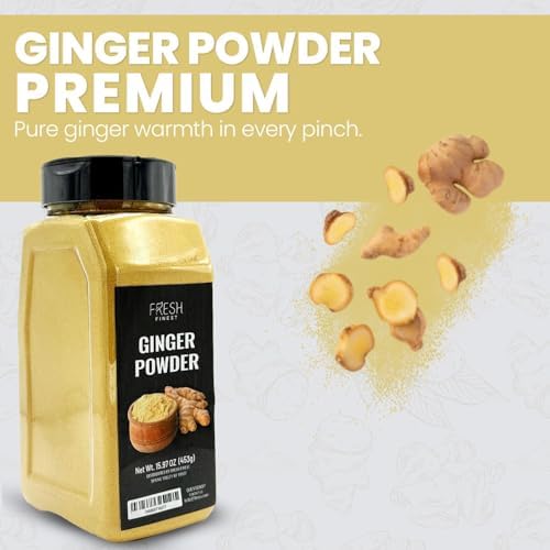 Fresh Finest Ginger Powder - 15.97oz (453G) - Pure Ground Ginger Root for Culinary & Health Benefits, Packed in a Premium Container - Image 7