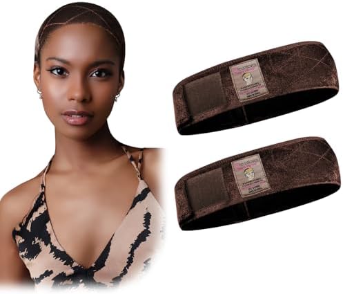 Dreamlover Wig Grip Band for Half Wig, 2 PCS Wig Bands, Dark Brown by Dreamlover