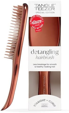 Tangle Teezer Chrome Ultimate Detangler Brush, Straight to Curly, Bronze by TangleTeezer