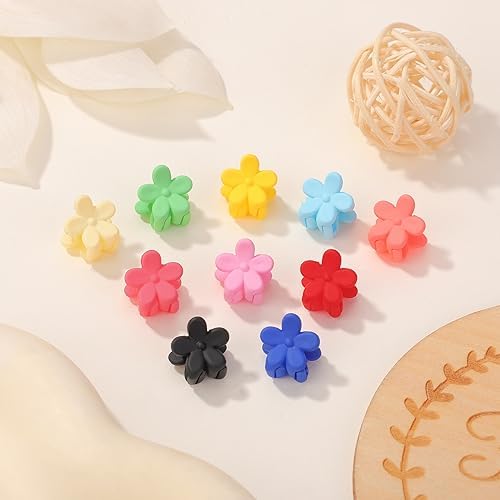 choicbaby 80PCS Baby Hair Clips for Girls 16 Different Variety of Colors Cute Baby Hair Accessories Mini Flower Hair Clip for Infant Fine Hair - Image 5