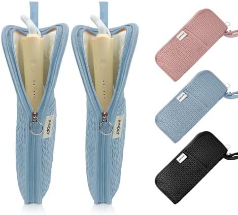 2 Pack Heat Resistant Hair Tool Travel Bag 2 in 1 Heat Proof Mat by CosmeticCase