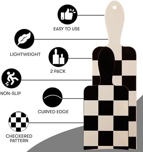 FRAMAR Checkered Balayage Board and Paddle Set, Highlighting Board, 2 Pack - Image 5