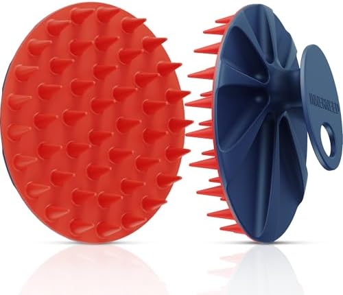 INNERNEED Silicone Scalp Scrubber for Hair Washing & Scalp Massage, Red by INNERNEED
