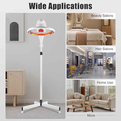 Hair Coloring and Oiling Machine, Stand Hair Dryer, Salon Color Processor Dryer, Orbital Rotary Hair Processor for Beauty Spa Home - Image 2