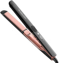 Annlary Hair Straightener 1 Inch Flat Iron and Curler 2 in 1 Titanium Ceramic Ionic Dual Voltage Straightener with Heat-Resistant Silicone, for Less Frizz, Shinier & Smoother by ANNLARY