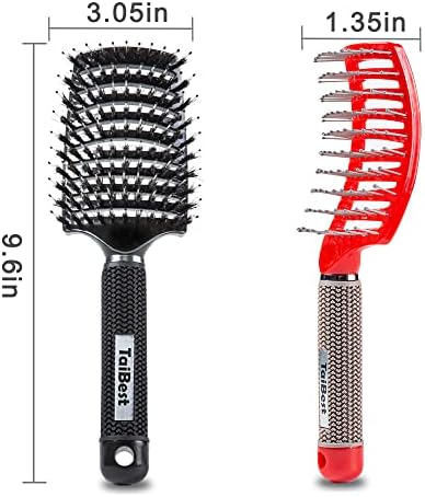 Boar Bristle Hair Brush Set – Wet/Dry Detangler for All Hair Types - Image 5