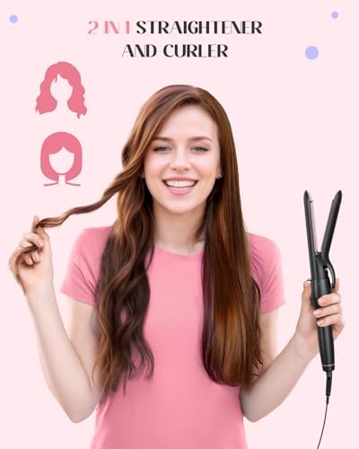 Lopeie 5 in 1 Curling Iron with Thermal Brush and 4 Interchangeable Ceramic Barrels(1/2 to 1 1/2 inch), Curling Wand Set with Flat Iron, Fast Heating, Dual Voltage Hair Curler, Gifts for Women - Image 5