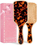Bamboo Hair Brush with Double-Sided Marble Acetate by Unknown