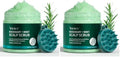 VOERUY Scalp Scrub, Rosemary Scalp Exfoliator Scrub Shampoo, 2-in-1 Scalp Treatment with Mint Oil, Hair Treatment to Clarify and Remove Build Up with Silicone Scalp Massager, 10.6oz/300g (Pack of 2) by VOERUY