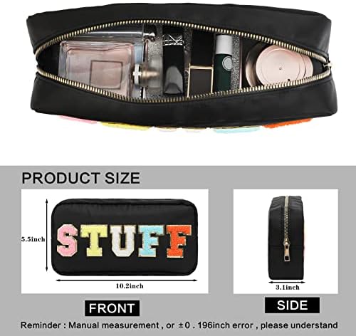 DYSHAYEN Small Cosmetic Bag, Black Stuff - Image 4