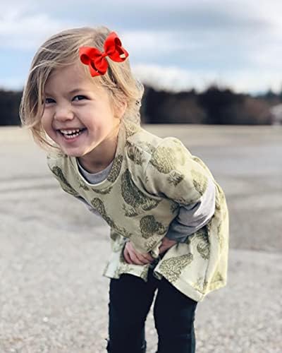 2 PCS 3inchs Hair Bows for Girls Grosgrain Ribbon Hair Bow Alligator Clips Hair Accessories for Baby Girls Toddlers(Red) - Image 6