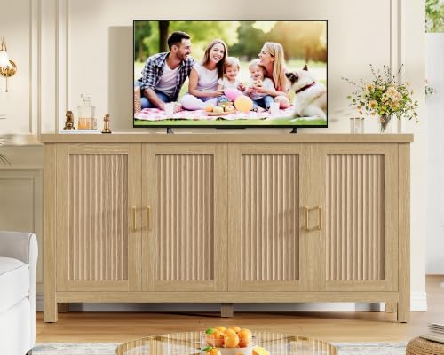 usikey 55" Buffet Cabinet with Storage, 4 Adjustable Shelves - Image 6