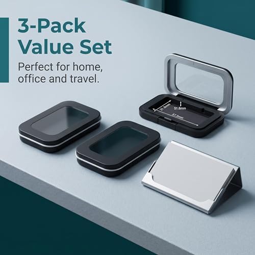 3 Pack Magnetic Bobby Pin Holder - Portable Magnet Organizer for Hair Pins, Paperclips & Small Metal Accessories, Travel-Friendly for Makeup Bag, Vanity & Office - Image 6