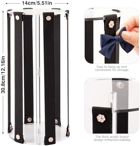 Bow Organizer for Girls - Large Capacity Hair Clip Organizer, Effortless Hair Bow Holder for Home Dresser, Perfect for Gifting, Essential Storage Solution for Girls (Black) - Image 3