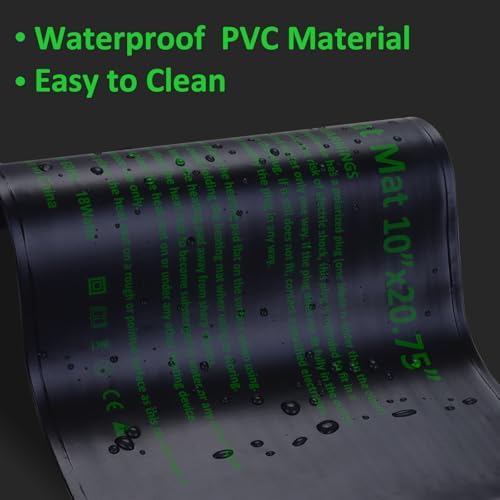 AIICIOO 2 Pack Seedling Heat Mats 10"x 20.75" Warm Hydroponic Heating Pad for Indoor Gardening, Seed Starting Germination, Greenhouse, Brewing - Image 3