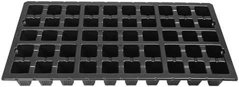 SUNPACK 21" x 11" Heavy Duty 50-Cell Square Insert, Black, 2.5" (Pack of 30) - Ideal for Greenhouses or Indoor Gardening - Holds Up to 50 Different Seeds - Image 2