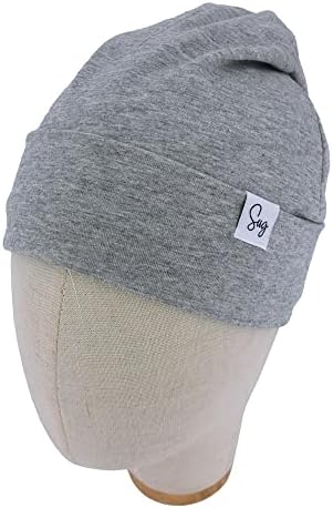 Jersey Beanie Hat for Newborn Baby Boys Girls Silky Satin Lined Hats Bonnet Toddler Infant Little Kids Beanies Caps - Image 2