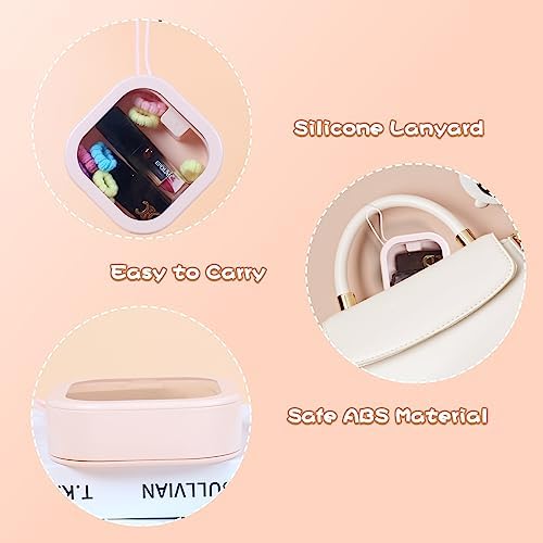 Hair Tie Organizer, Small Portable Hair Accessories Storage Can Be Stackable Or Hung On The Wall, Small Items Holder Hair Tie Organizer for Jewelry Hair Stuff Hair Clip Hair Tie Cotton Swab Desktop - Image 2