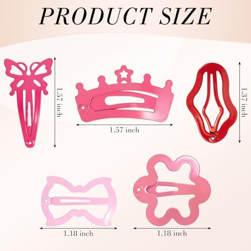 obeoby 82 Pcs Colorful Snap Hair Clips for Baby Girls Toddler Accessories - Image 2