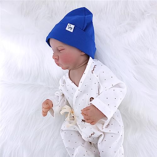 Jersey Beanie Hat for Newborn Baby Boys Girls Silky Satin Lined Hats Bonnet Toddler Infant Little Kids Beanies Caps - Image 5