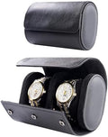 MR.OKAY 2 Watch Travel Case- Classic Leather Watch Case With Superb Texture.Portable Watch Roll Or Organizer For Storage And Display. Best Travel Gift for Men,All Handcrafted By Artisans. by MR.OKAY