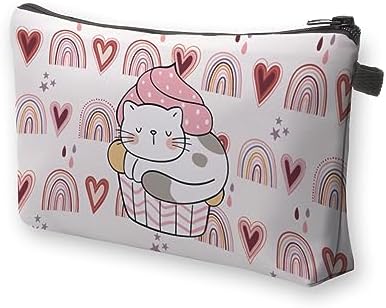 Deanfun Small Makeup Case - Cute and Waterproof Cosmetic Bag for Women(Rainbow, Cat, Cake D5-56370) - Image 7