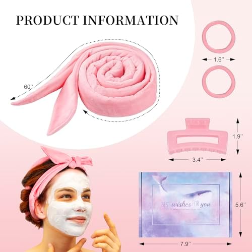 Heatless Curling Rod Headband, Upgraded 60" Extra Long Heatless Curls Headband Soft Hair Curlers to Sleep In Hair Rollers No Heat Curls (Deep Pink) - Image 7