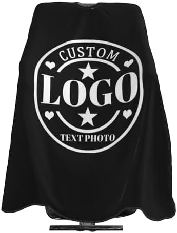 Custom Barber Cape Customized Haircut Capes Logo Text Photo Salon Hairdressing Apron for Home and Barbershop by Custom