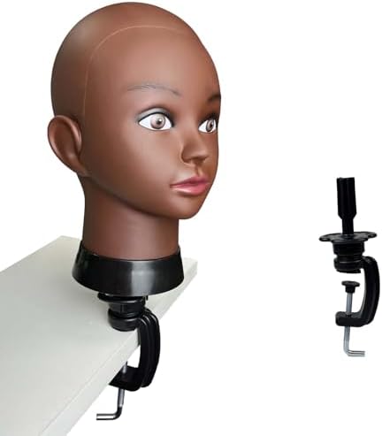 Opini Mannequin Head Table Clamp Stand Adjustable Wig Head Holder Plastic Metal Human Hair Mannequin Head Clamp Stand Solid Wig Head Holder - Image 6